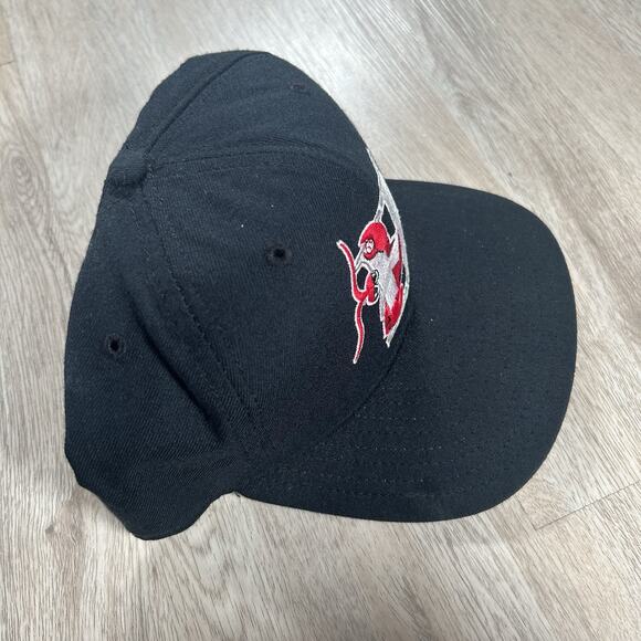 Vintage New Era Hickory Crawdads Hat Snapback MLB Baseball MiLB Blue Wool USA - Picture 8 of 9